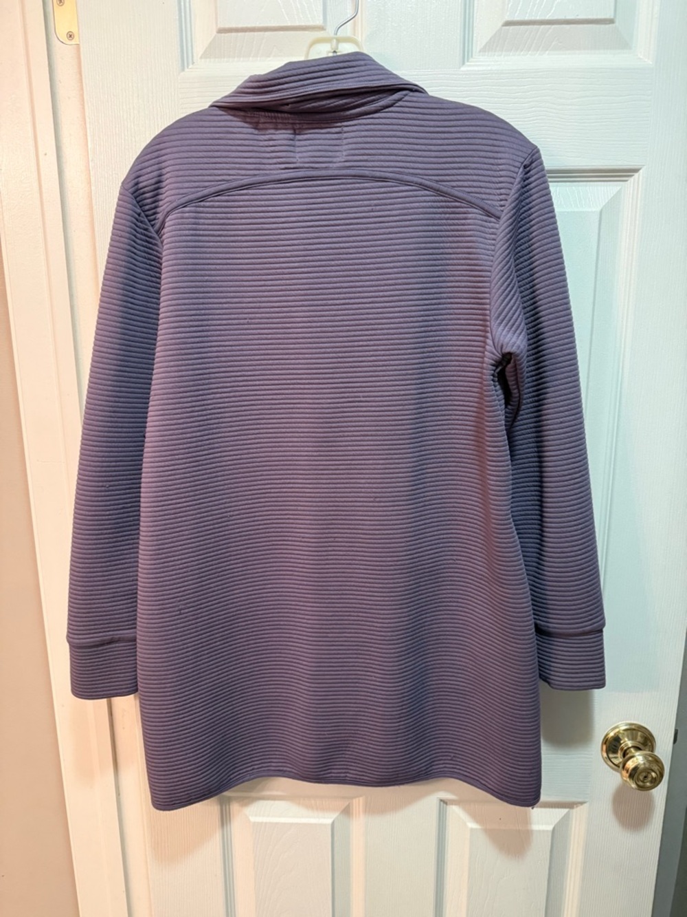 Mondetta Performance Gear Lavender Ribbed Zip-Front Jacket size Medium - Picture 3 of 3